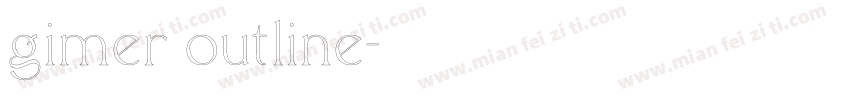 gimer outline字体转换